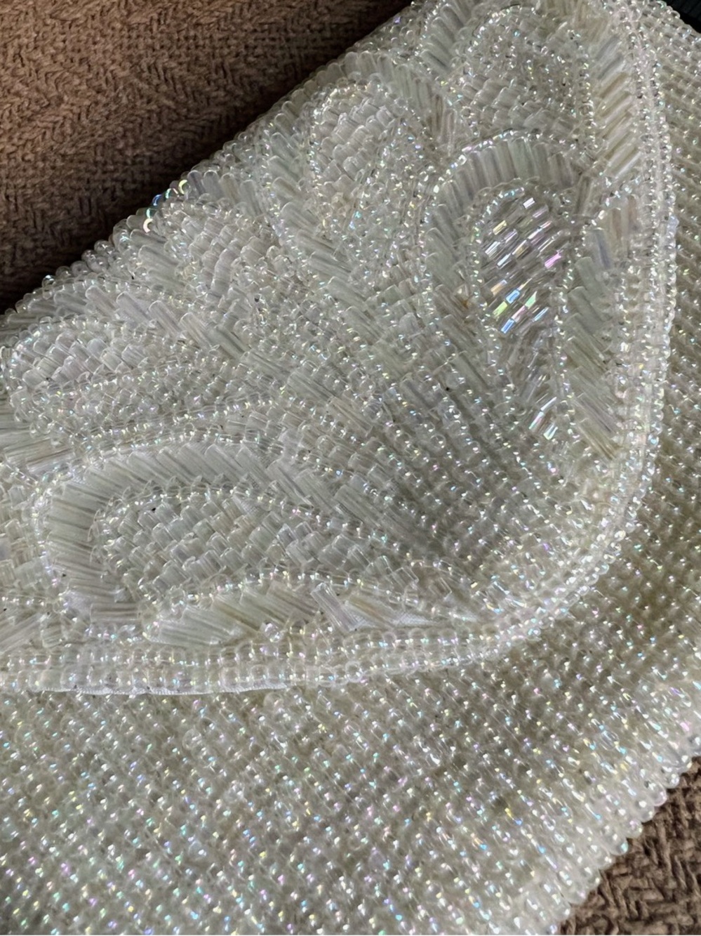 Beaded Iridescent Formal Clutch